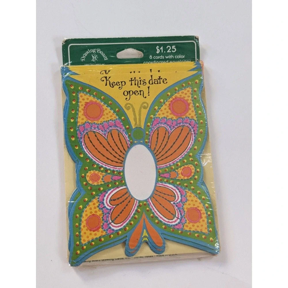 Vintage‎ 1970's Butterfly Party Invitations 